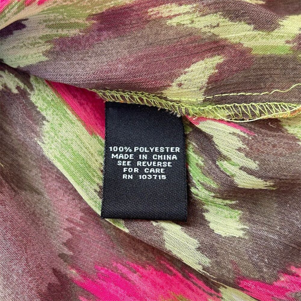 Zac & Rachel Women's XL Sleeveless Geometric Tunic Blouse Multicolor - Picture 3 of 6